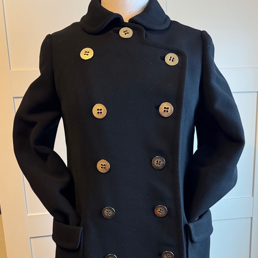 Vintage black wool coat Hudson’s Bay Company Union Label